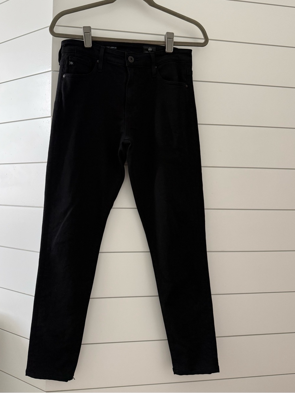AG Adriano Goldschmied Black The Farrah Skinny Jeans